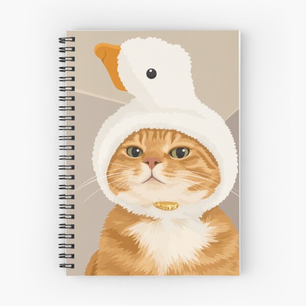 Item preview, Cute Ginger Cat in Duck Hood designed and sold by minbadesign.