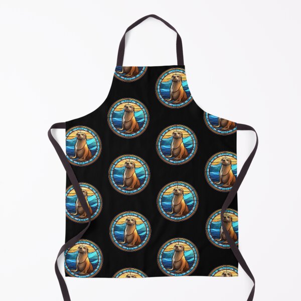 Item preview, Sea Lion Stained Glass Leadlight Artistic Design Boys Girls designed and sold by rafaeltto.