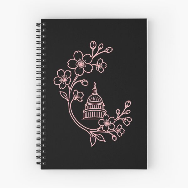 Item preview, Washington DC Cherry Blossom – Pink Capitol Line Art designed and sold by Fenay Designs.