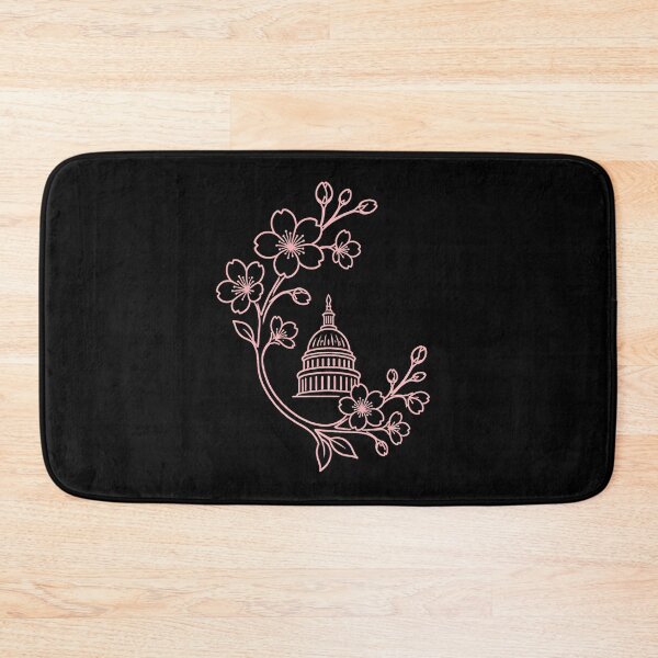 Item preview, Washington DC Cherry Blossom – Pink Capitol Line Art designed and sold by Fenay Designs.