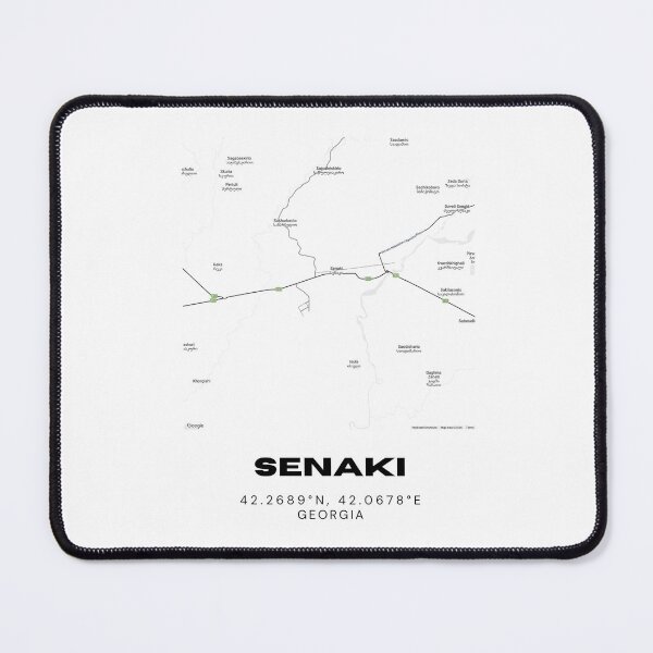 Item preview, Senaki Georgia Minimalist City Map with Coordinates | Modern Street Map Art Print designed and sold by RM-Journey.