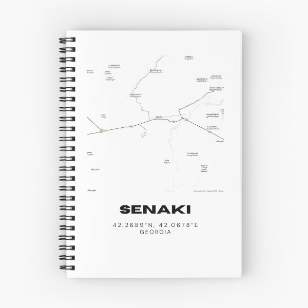 Item preview, Senaki Georgia Minimalist City Map with Coordinates | Modern Street Map Art Print designed and sold by RM-Journey.