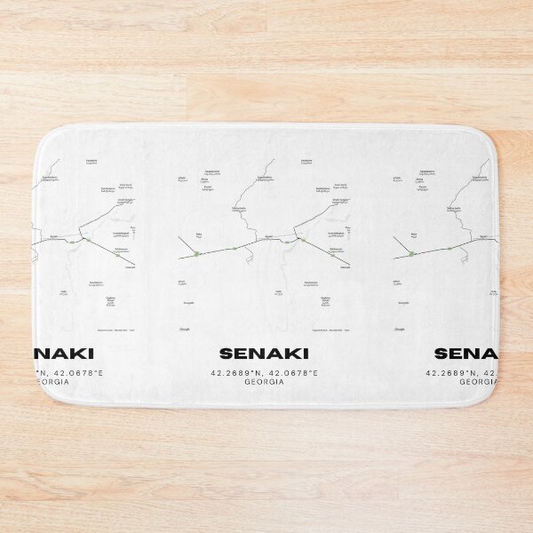 Item preview, Senaki Georgia Minimalist City Map with Coordinates | Modern Street Map Art Print designed and sold by RM-Journey.