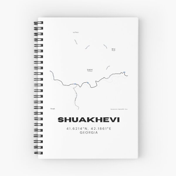 Item preview, Shuakhevi Georgia Minimalist City Map with Coordinates | Modern Street Map Art Print designed and sold by RM-Journey.