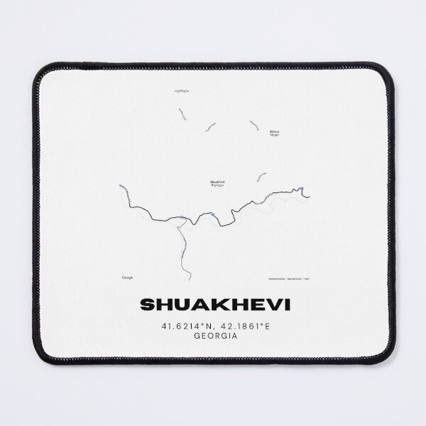 Item preview, Shuakhevi Georgia Minimalist City Map with Coordinates | Modern Street Map Art Print designed and sold by RM-Journey.