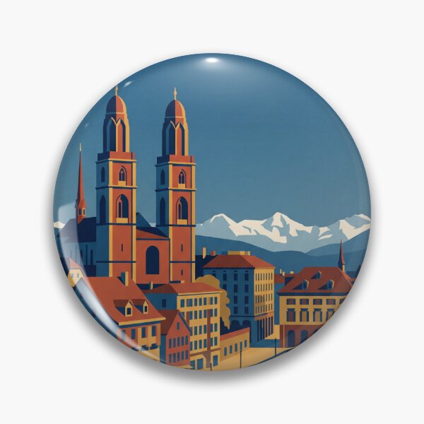 Item preview, Zurich Switzerland Vintage Travel designed and sold by Bomax121.