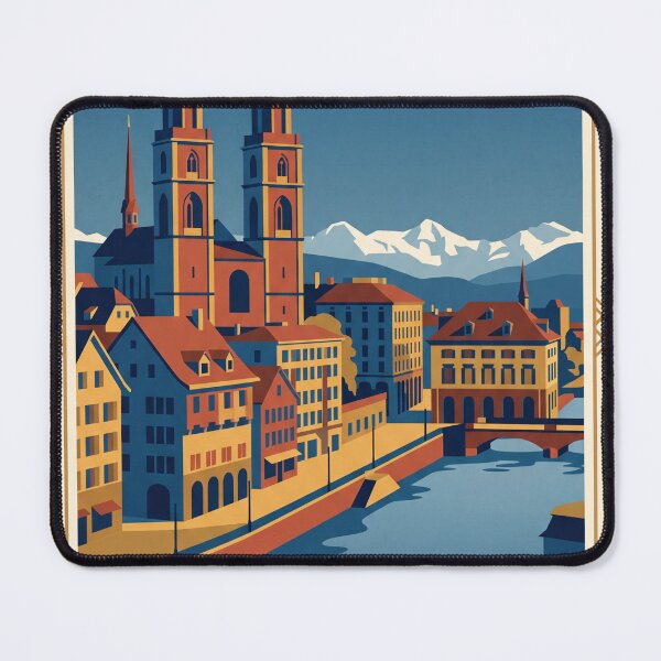 Item preview, Zurich Switzerland Vintage Travel designed and sold by Bomax121.