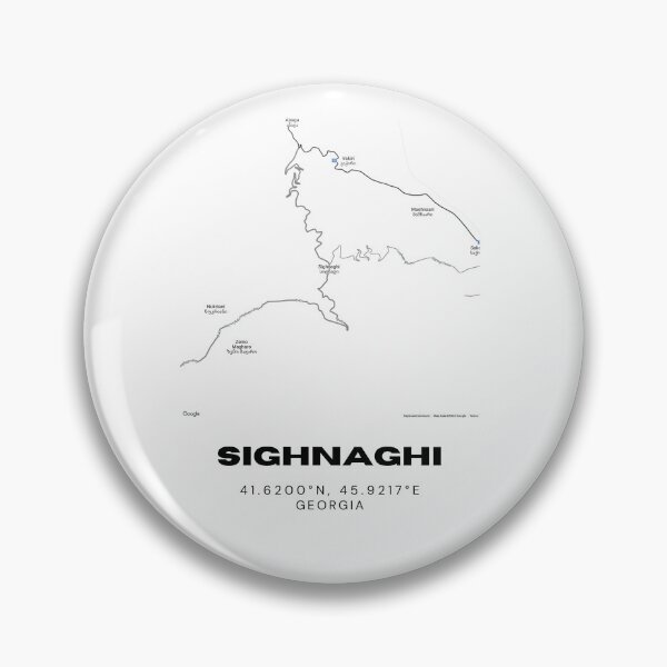 Item preview, Sighnaghi Georgia Minimalist City Map with Coordinates | Modern Street Map Art Print designed and sold by RM-Journey.