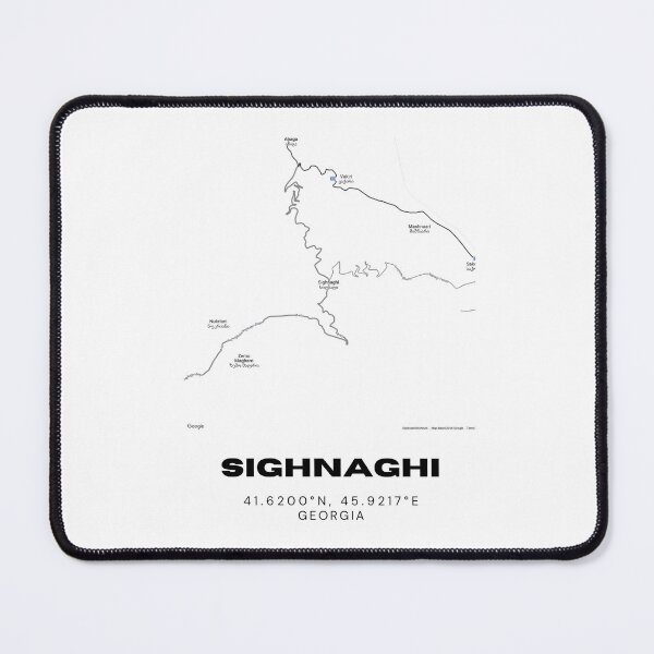 Item preview, Sighnaghi Georgia Minimalist City Map with Coordinates | Modern Street Map Art Print designed and sold by RM-Journey.