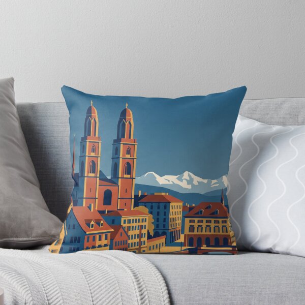 Item preview, Zurich Switzerland Vintage Travel designed and sold by Bomax121.