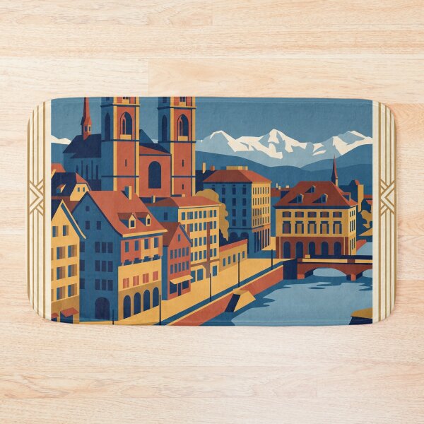 Item preview, Zurich Switzerland Vintage Travel designed and sold by Bomax121.