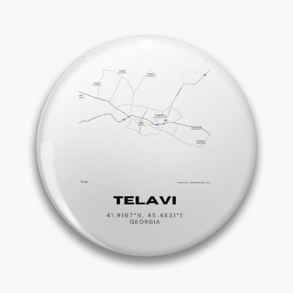 Item preview, Telavi Georgia Minimalist City Map with Coordinates | Modern Street Map Art Print designed and sold by RM-Journey.