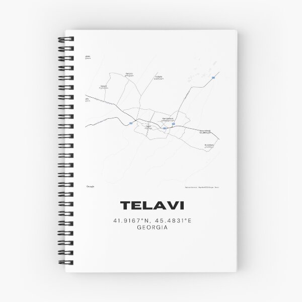 Item preview, Telavi Georgia Minimalist City Map with Coordinates | Modern Street Map Art Print designed and sold by RM-Journey.