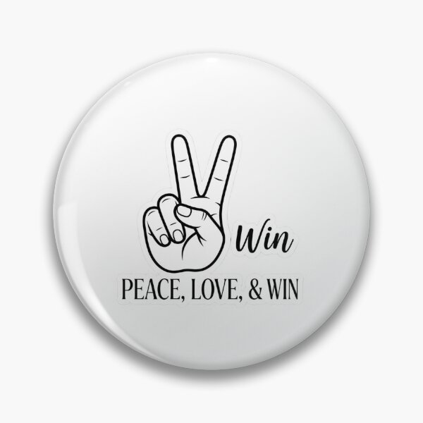 Item preview, Peace Love and Win Victory Hand Sign designed and sold by hjunshop.