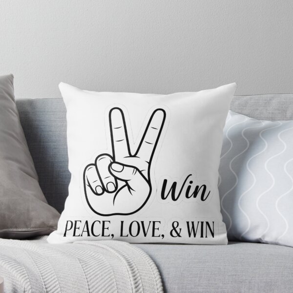 Item preview, Peace Love and Win Victory Hand Sign designed and sold by hjunshop.