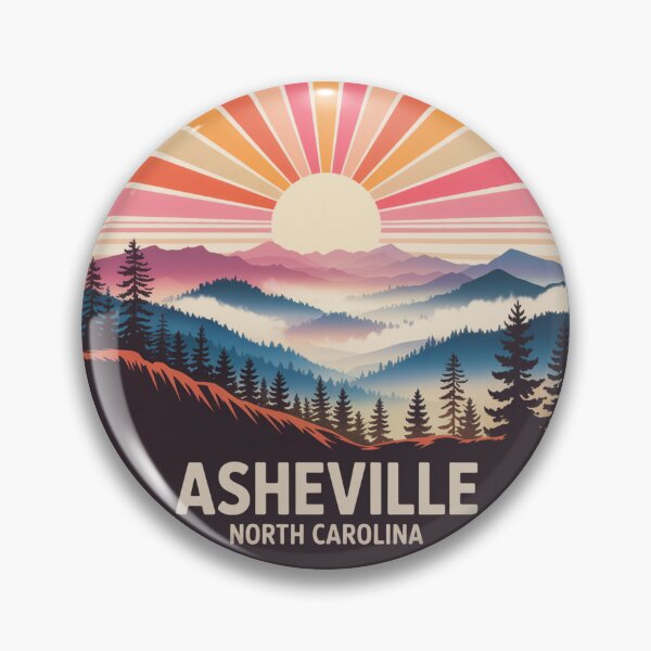 Item preview, Asheville North Carolina: Colorful Mountain Sunrise designed and sold by CircinusStore.