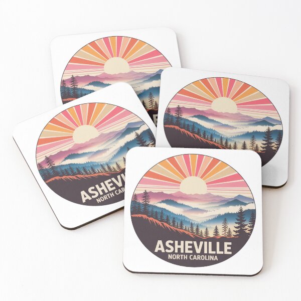 Item preview, Asheville North Carolina: Colorful Mountain Sunrise designed and sold by CircinusStore.