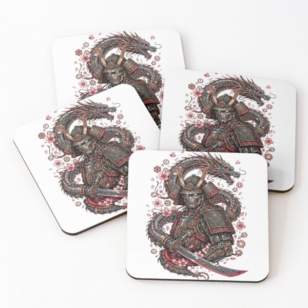 Item preview, Mechanical Samurai Cyber Dragon design Steampunk Robot Art designed and sold by Kesba7.