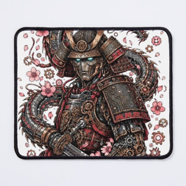 Item preview, Mechanical Samurai Cyber Dragon design Steampunk Robot Art designed and sold by Kesba7.