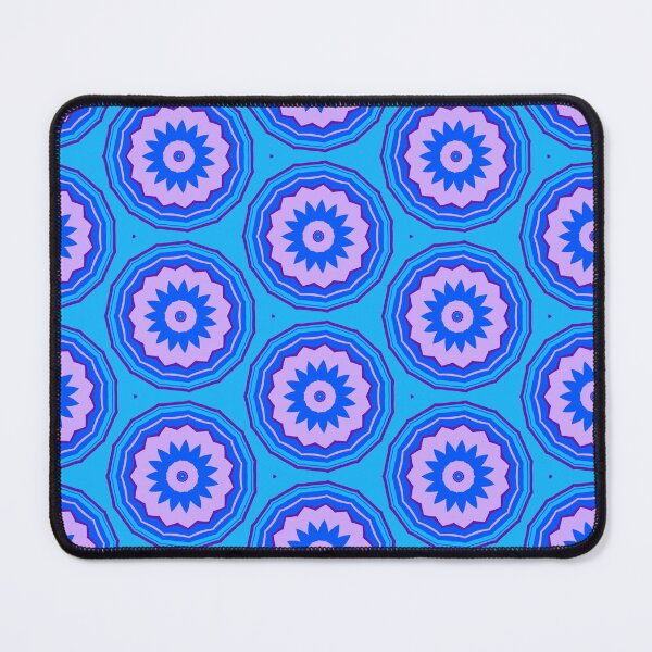 Item preview, Blue Purple Abstract Floral Geometric Pattern designed and sold by SweetLilith.