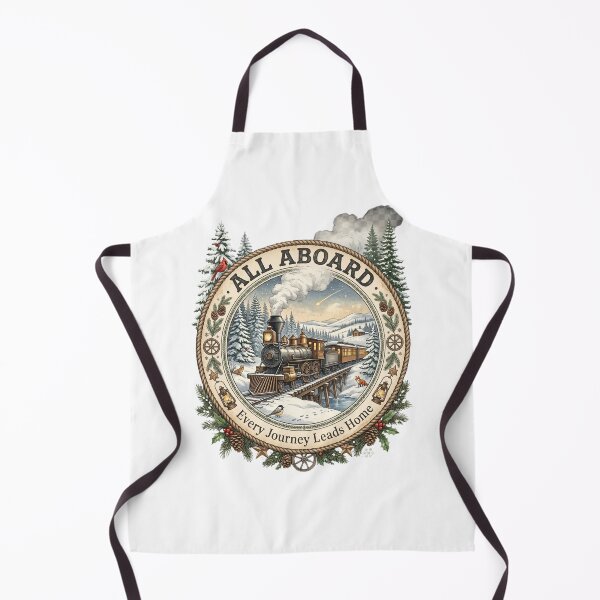Item preview, All Aboard Vintage Christmas Train Heritage Badge designed and sold by Roy & Tiffany.