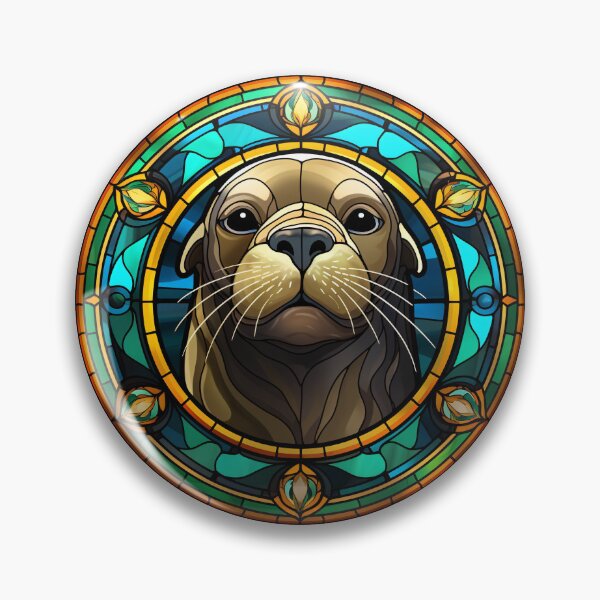 Item preview, Seal Stained Glass Leadlight Artistic Design Boys Girls designed and sold by rafaeltto.