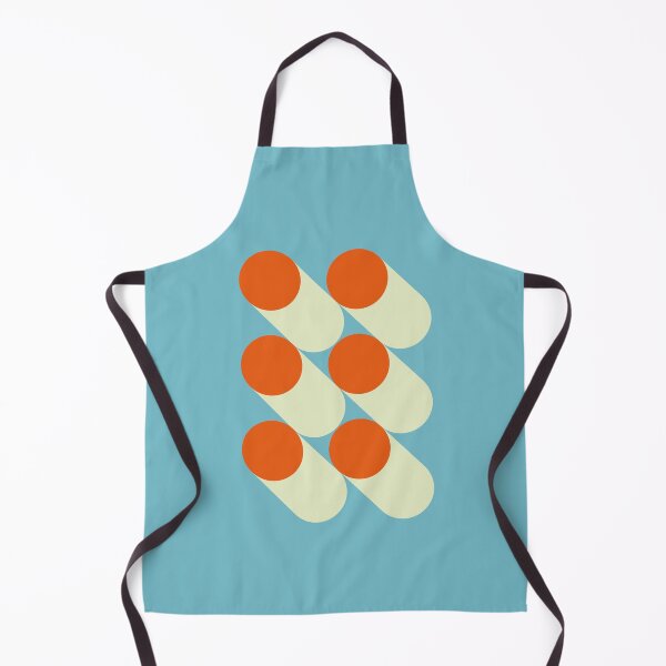 Item preview, Abstract Geometric Orange Circles Retro Bauhaus designed and sold by FaizArtShop.