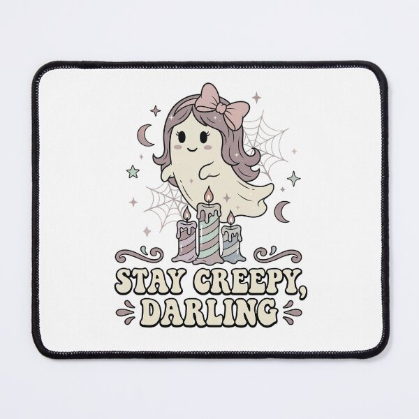 Item preview, Cute Chibi Ghost | Stay Creepy, Darling | Soft Goth Halloween Design designed and sold by Anastasiia Yurevych.