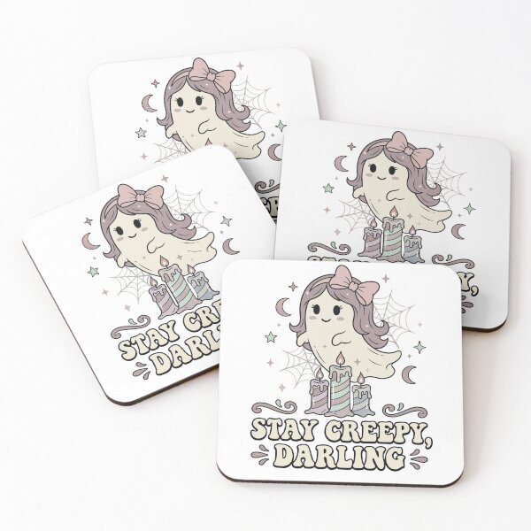 Item preview, Cute Chibi Ghost | Stay Creepy, Darling | Soft Goth Halloween Design designed and sold by Anastasiia Yurevych.