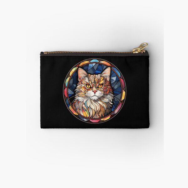 Item preview, Selkirk Rex Cat Stained Glass Leadlight Artistic Design Boys Girls designed and sold by rafaeltto.