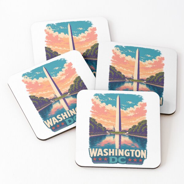 Item preview, Washington DC Sunset – Monument Reflection in Teal designed and sold by Fenay Designs.