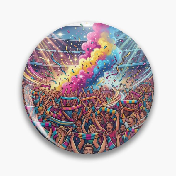 Item preview, Electric Soccer Crowd Celebration Sticker designed and sold by Arts121.
