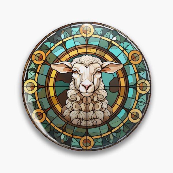 Item preview, Sheep Stained Glass Leadlight Artistic Design Boys Girls designed and sold by rafaeltto.