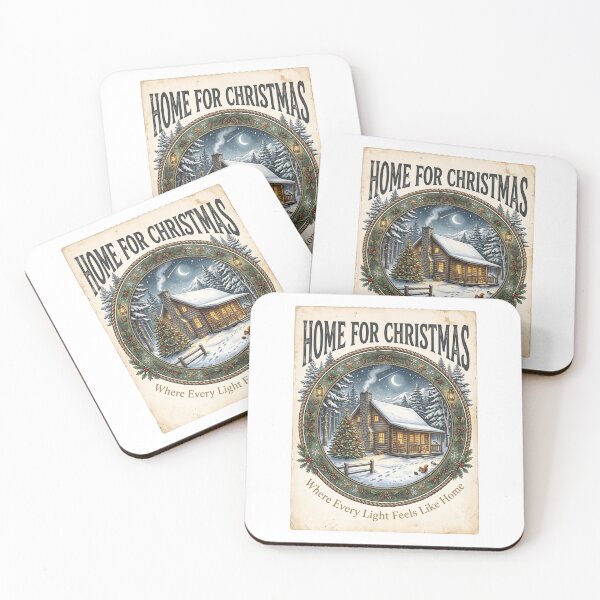 Item preview, Home for Christmas Cozy Cabin Heritage Badge designed and sold by Roy & Tiffany.