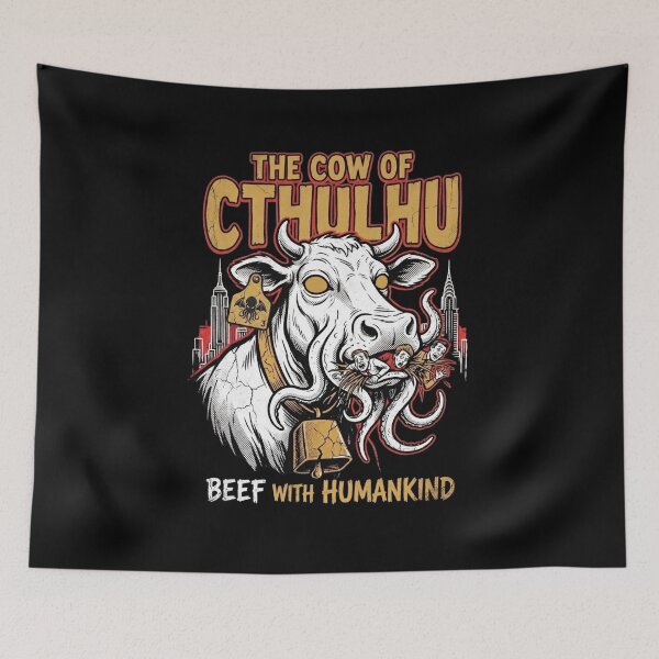 Item preview, Call of Cthulhu: The Cow of Cthulhu – Beef with Humankind designed and sold by Fenay Designs.