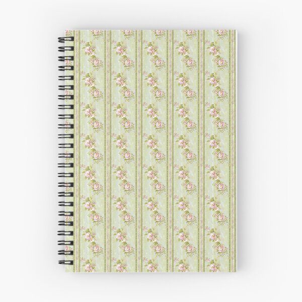 Item preview, Vintage Pink and Green Floral Striped Pattern  designed and sold by LouieVanille.