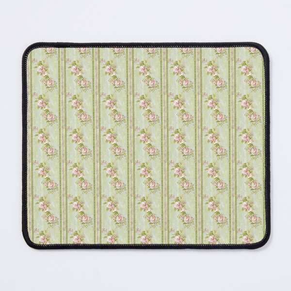 Item preview, Vintage Pink and Green Floral Striped Pattern designed and sold by LouieVanille.