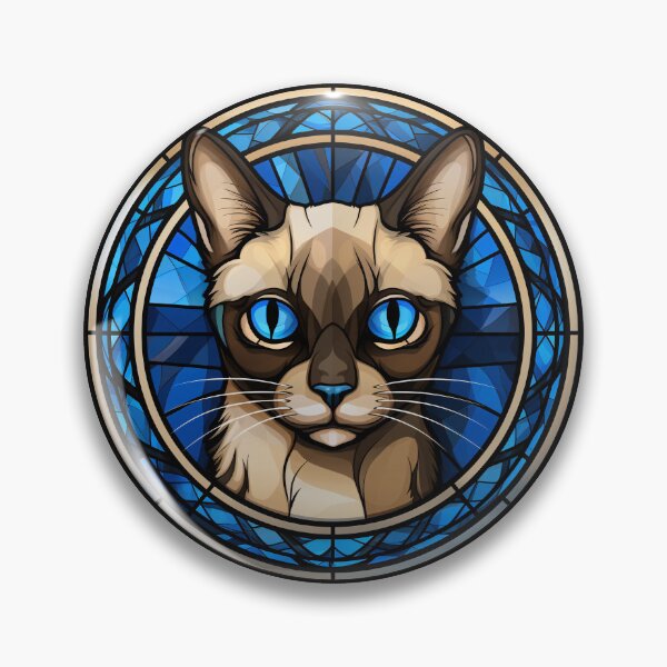 Item preview, Siamese Cat Stained Glass Leadlight Artistic Design Boys Girls designed and sold by rafaeltto.
