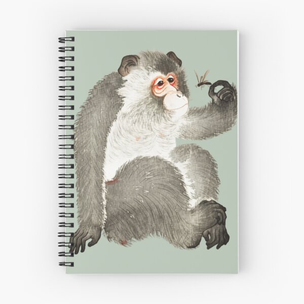 Item preview, Japanese Animal Art - Monkey - Modern Ukiyo-e - Japandi, Sage Green designed and sold by Black Swallow.
