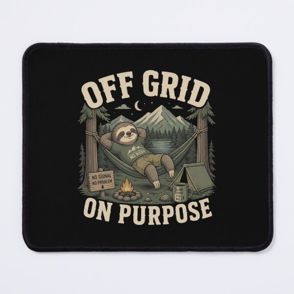 Item preview, Off Grid On Purpose Sloth Camping Hammock designed and sold by HYPNK.