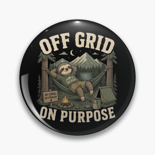 Item preview, Off Grid On Purpose Sloth Camping Hammock  designed and sold by HYPNK.