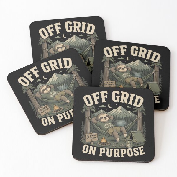 Item preview, Off Grid On Purpose Sloth Camping Hammock  designed and sold by HYPNK.