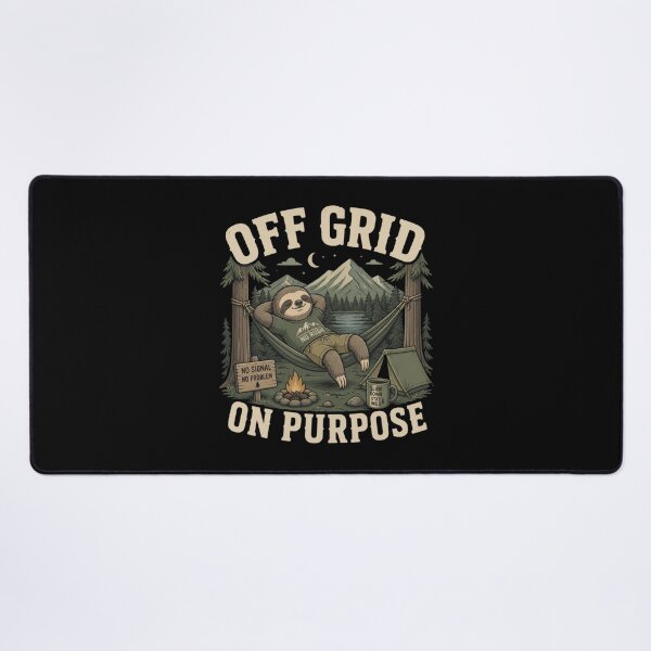 Item preview, Off Grid On Purpose Sloth Camping Hammock designed and sold by HYPNK.