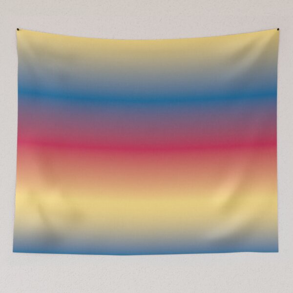 Item preview, Symmetrical Retro Yellow Blue Red Gradient designed and sold by BetweenForms.