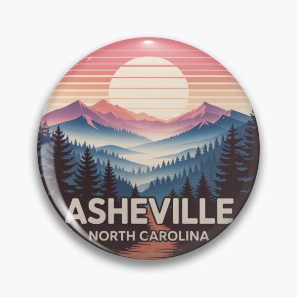 Item preview, Asheville North Carolina: Colorful Mountain Trail Sunset designed and sold by CircinusStore.
