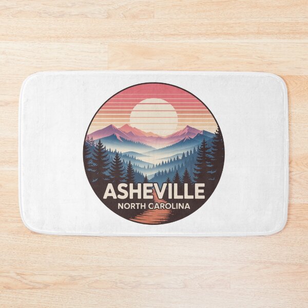 Item preview, Asheville North Carolina: Colorful Mountain Trail Sunset designed and sold by CircinusStore.