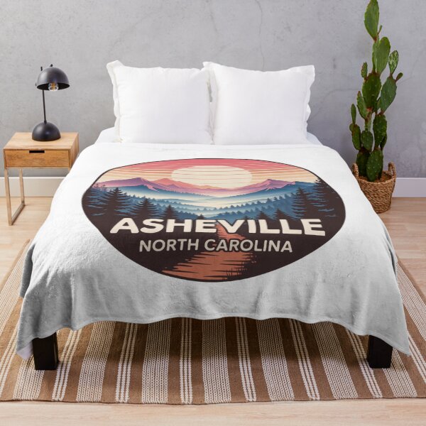 Item preview, Asheville North Carolina: Colorful Mountain Trail Sunset designed and sold by CircinusStore.