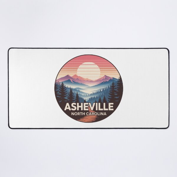 Item preview, Asheville North Carolina: Colorful Mountain Trail Sunset designed and sold by CircinusStore.