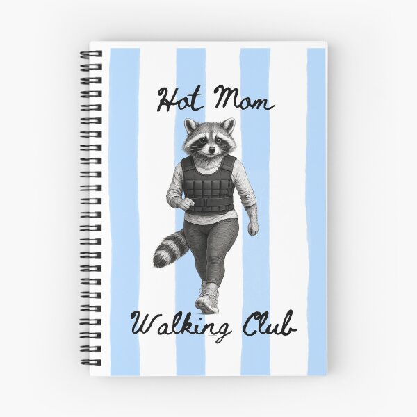 Item preview, Hot Mom Walking Club Raccoon with Stripes designed and sold by LolaDashStudio.