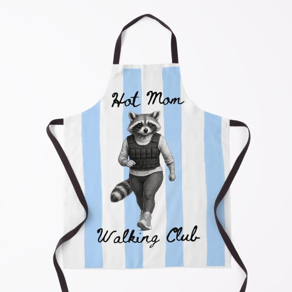 Item preview, Hot Mom Walking Club Raccoon with Stripes designed and sold by LolaDashStudio.